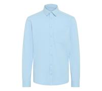 BLEND Langarmhemd Herren Regular Fit Baumwolle blau, XXXL