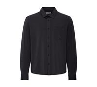 BLEND Langarmhemd Herren Regular Fit Baumwolle schwarz, M