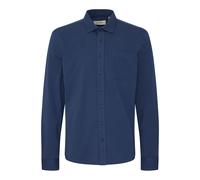 BLEND Langarmhemd Herren Regular Fit Baumwolle blau, S