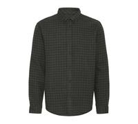 Langarmhemd BLEND "BHBarney", Herren, Gr. S, US-Größen, salute, 75% Polyester, 25% Baumwolle, kariert, Basic, Basic normal, ohne Ausschnitt, mit Knopf, Hemden, Stilvolles Langarmhemd (81820654-S) salu