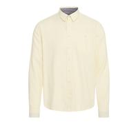 Langarmhemd BLEND "BHBobby", Herren, Gr. XXL, US-Größen, snow weiß, 55% Leinen, 45% Viskose, unifarben, Basic, regular fit normal, ohne Ausschnitt, 1-Knopf-Manschette, Hemden, Lässiges Langarmhemd mit