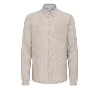 BLEND Langarmhemd Herren Regular Fit beige, L