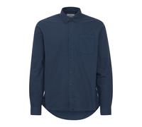 Langarmhemd BLEND "BHBugley", Herren, Gr. S, US-Größen, marineblaus, Web, 100% Baumwolle, unifarben, regular fit normal, ohne Ausschnitt, eingesetzt, Hemden, Stilvolles Hemd mit langen Ärmeln (1502724