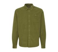 BLEND Langarmhemd Herren Regular Fit Baumwolle oliv, S