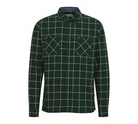 Langarmhemd BLEND "BHShirt", Herren, Gr. XL, US-Größen, deep forest, Web, 100% Baumwolle, kariert, regular fit normal, ohne Ausschnitt, eng 1-Knopf-Manschette, Hemden, Stilvolles Langarmhemd mit Brust