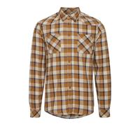 BLEND Langarmhemd Herren Slim Fit Baumwolle braun, XXL