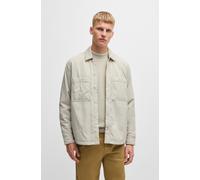 Regular Fit Hemdjacke mit Brusttaschen Modell 'Locky' XL men Beige