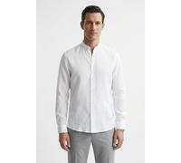 BOSS Herren Leinenhemd RACE Regular Fit, weiss, Gr. M