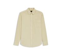 Langarmhemd BOSS ORANGE "Relegant", Herren, Gr. XL, N-Gr, light beige271, Cord, Obermaterial: 100% Baumwolle, unifarben, regular fit, Manschette, Hemden, aus Cord, reuglar fit, Kentkragen (14603857-XL
