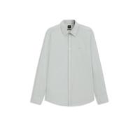 Langarmhemd BOSS ORANGE "Relegant", Herren, Gr. XL, N-Gr, silber043, Web, Obermaterial: 100% Baumwolle, regular fit, hoch geschlossener Ausschnitt, eingesetzt 2-Knopf-Manschette mit Knöpfen, Hemden, m