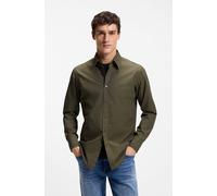 Langarmhemd BOSS ORANGE "Relegant Regular Fit", Herren, Gr. M, N-Gr, bright grün325, Web, Obermaterial: 100% Baumwolle, regular fit, hoch geschlossener Ausschnitt, eingesetzt 2-Knopf-Manschette mit Kn