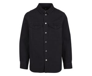 Langarmhemd BRANDIT "Brandit Brandit Men Heavy Twill Shirt", Herren, Gr. M, US-Größen, schwarz, 100% Baumwolle, unifarben, normal, Hemden (91539049-M) schwarz