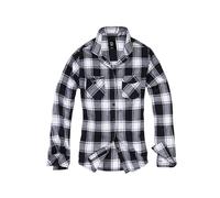 Brandit Women Amy Flannel Shirt Long S, Farbe: White/blac, Größe: 3XL