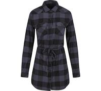 Langarmhemd BRANDIT "Brandit Damen Ladies Longshirt", Damen, Gr. XS, US-Größen, schwarz (schwarz, grau), 100% Baumwolle, normal, Hemden (61568925-XS) schwarz, grau