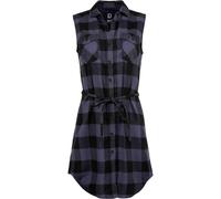 Langarmhemd BRANDIT "Brandit Damen Ladies Sleeveless Longshirt Gracey", Damen, Gr. L, US-Größen, schwarz, grau, 100% Baumwolle, Hemden Langarmhemd (65291425-L)