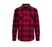 Langarmhemd BRANDIT "Brandit Herren Checked Shirt", Herren, Gr. 6XL, US-Größen, rot, schwarz, 100% Baumwolle, normal, Hemden Langarmhemd (76051258-6XL)