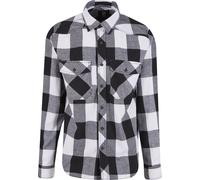 Brandit Hemd Check Shirt Baumwolle Herren Weiss-Schwarz 7XL