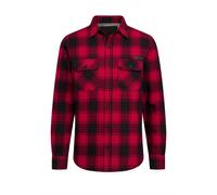 Langarmhemd BRANDIT "Brandit Herren Checked Shirt", Herren, Gr. M, US-Größen, rot, schwarz, 100% Baumwolle, normal, Hemden (76051258-M) rot, schwarz