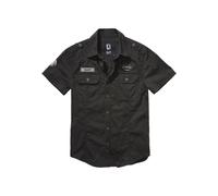 Langarmhemd BRANDIT "Brandit Herren Luis Vintage Shirt Short Sleeve", Herren, Gr. S, US-Größen, schwarz, 100% Baumwolle, normal, Hemden (99838863-S) schwarz