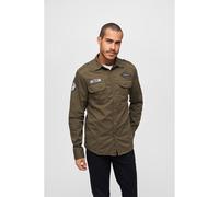 Langarmhemd BRANDIT "Brandit Herren Luis Vintageshirt", Herren, Gr. 3XL, US-Größen, olive, 100% Baumwolle, unifarben, normal, Hemden (74806115-XXXL) olive
