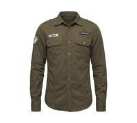 Langarmhemd BRANDIT "Brandit Herren Luis Vintageshirt", Herren, Gr. 5XL, US-Größen, grün (olive), 100% Baumwolle, unifarben, normal, Hemden (74806115-5XL) olive