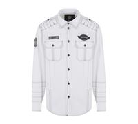 Langarmhemd BRANDIT "Brandit Herren Luis Vintageshirt", Herren, Gr. S, US-Größen, weiß, 100% Baumwolle, unifarben, normal, Hemden (24407856-S) weiß