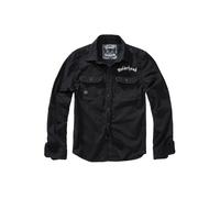 Langarmhemd BRANDIT "Brandit Herren Motörhead Vintage Shirt", Herren, Gr. S, US-Größen, schwarz, 100% Baumwolle, unifarben, normal, ohne Ausschnitt, Hemden (82039830-S) schwarz
