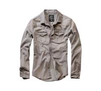 Brandit Riley Denim Shirt Long Sleeve, Farbe: Grey Denim, Größe: 3XL