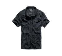 Langarmhemd BRANDIT "Brandit Herren Roadstar Shirt", Herren, Gr. 3XL, US-Größen, schwarz, blau, 100% Baumwolle, unifarben, normal, Hemden (78115169-XXXL) schwarz, blau