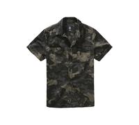 Langarmhemd BRANDIT "Brandit Herren Roadstar Shirt", Herren, Gr. 5XL, US-Größen, schwarzcamo, 100% Baumwolle, unifarben, normal, Hemden (87512500-5XL) schwarzcamo