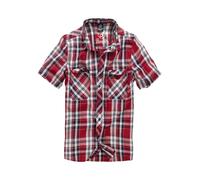 Langarmhemd BRANDIT "Brandit Herren Roadstar Shirt", Herren, Gr. S, US-Größen, rot, 100% Baumwolle, unifarben, normal, Hemden (26685609-S) rot