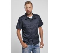 Langarmhemd BRANDIT "Brandit Herren Short Sleeves US Shirt", Herren, Gr. 5XL, US-Größen, navy, 80% Polyester, 20% Baumwolle, unifarben, normal, Hemden (82564805-5XL) navy