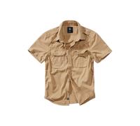 Langarmhemd BRANDIT "Brandit Herren Vintage Shirt shortsleeve", Herren, Gr. L, US-Größen, camel, 100% Baumwolle, unifarben, normal, Hemden (58420466-L) camel
