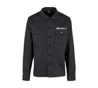 Langarmhemd BRANDIT "Brandit Security US Shirt Long Sleeve", Herren, Gr. XXL, US-Größen, schwarz, 80% Baumwolle, 20% Polyester, normal, Hemden (98149204-XXL) schwarz