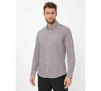 Langarmhemd BRAX "Style DANIEL", Herren, Gr. XL, Normalgrößen, braun, Web, 97% Baumwolle, 3% Elasthan, Hemden (53511713-XL) braun