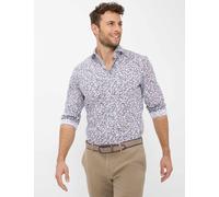 Langarmhemd BRAX "Style HAROLD", Herren, Gr. 3XL, Normalgrößen, braun, Web, 97% Baumwolle, 3% Elasthan, Hemden (56782903-XXXL) braun