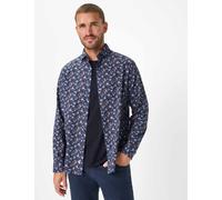 Brax Herrenhemd Style HAROLD Modern Fit 97% Baumwolle 3% Elasthan Dunkelblau Gr. M