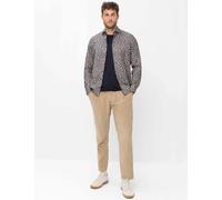 Langarmhemd BRAX "Style HAROLD", Herren, Gr. M, Normalgrößen, bunt (navy), Web, 100% Baumwolle, Hemden, Print: Flanellhemd aus reiner Baumwolle (49247448-M) navy
