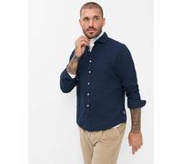 Langarmhemd BRAX "Style HAROLD", Herren, Gr. S, Normalgrößen, blau (navy), Web, 100% Baumwolle, Hemden (61448568-S) navy