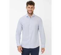 Langarmhemd BRAX "Style HAROLD", Herren, Gr. S, Normalgrößen, blau (navy), Web, 97% Baumwolle, 3% Elasthan, Hemden (21703055-S) navy