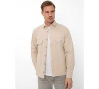 Langarmhemd BRAX "Style KAY", Herren, Gr. L, Normalgrößen, beige, Web, 100% Baumwolle, Hemden (94168760-L) beige