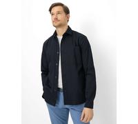 Langarmhemd BRAX "Style KAY", Herren, Gr. M, Normalgrößen, schwarz (navy), Web, 95% Baumwolle, 5% Elasthan, Hemden (40950609-M) navy