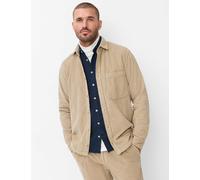Langarmhemd BRAX "Style KAY", Herren, Gr. S, Normalgrößen, beige, Web, 100% Baumwolle, Hemden, Cord: Overshirt aus reiner Baumwolle (66338157-S) beige