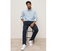 Langarmhemd BRUNO BANANI, Herren, Gr. 41/42, N-Gr, hellblau, Obermaterial: 100% Baumwolle, Basic, tailliert, 1-Knopf-Manschette verstellbar, Hemden, taillierte Passform, mit Kentkragen, aus Baumwolle