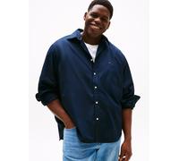 Langarmhemd "BT-FLEX POPLIN SOLID", Herren, Gr. 4XL, N-Gr, blau (desert sky), Web, Obermaterial: 100% Baumwolle, TOMMY HILFIGER BIG & TALL, unifarben, klassisch normal, Rundhals, eingesetzt,Ärmel mit