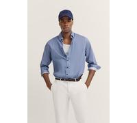 Langarmhemd BUGATTI, Herren, Gr. 3XL, Normalgrößen, 320, hellblau, 100% Baumwolle, gepunktet, normal, eckige 2-Knopf-Manschette, Hemden, aus Baumwolle und in Satinoptik (16021049-XXXL) 320, hellblau