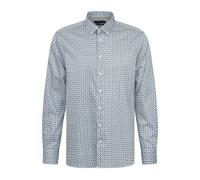 Langarmhemd BUGATTI, Herren, Gr. XXL, Normalgrößen, 320, hellblau, 100% Baumwolle, geblümt, normal, eckige 2-Knopf-Manschette, Hemden, aus Baumwolle in Satinoptik (14469214-XXL) 320, hellblau