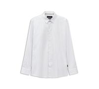 Langarmhemd BUGATTI, Herren, Gr. XXL, Normalgrößen, 550, flaschengrün, 100% Baumwolle, unifarben, normal, eckige 2-Knopf-Manschette, Hemden, mit Minimalprint (95944330-XXL) 550, flaschengrün