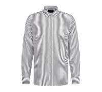 Langarmhemd BUGATTI, Herren, Gr. XXL, Normalgrößen, 390, marine, 100% Baumwolle, gestreift, casual, normal, Langarm eckige 2-Knopf-Manschette, Hemden, mit Streifenprint (74693966-XXL) 390, marine