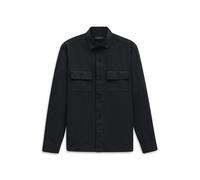 Langarmhemd BUGATTI "Regular Fit", Herren, Gr. 3XL, Normalgrößen, schwarz (390, marine), 100% Baumwolle, unifarben, regular fit, Hemden, Regular Fit Overshirt Baumwolle (15375628-XXXL) 390, marine